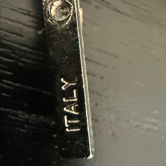 vintage Italian Catholic rosary, iridescent crystal beads Stamped Italy - Picture 4 of 8